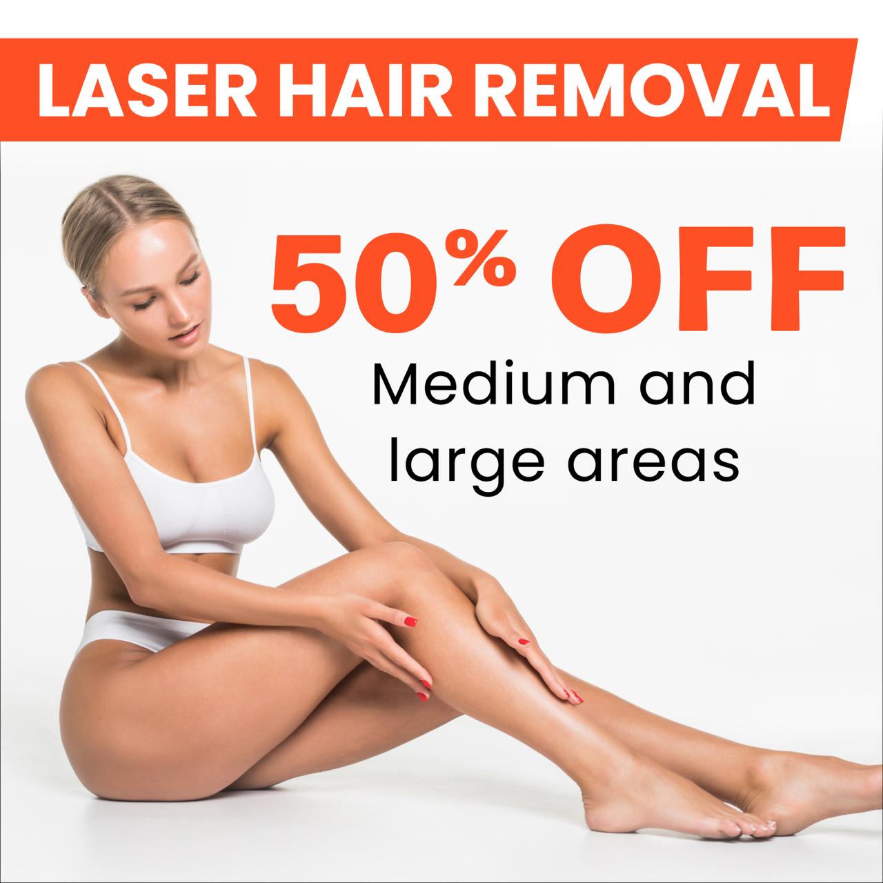 Laser hair removal HALF PRICE